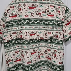 Magellan Outdoors Green and Red Fish Gear Shirt